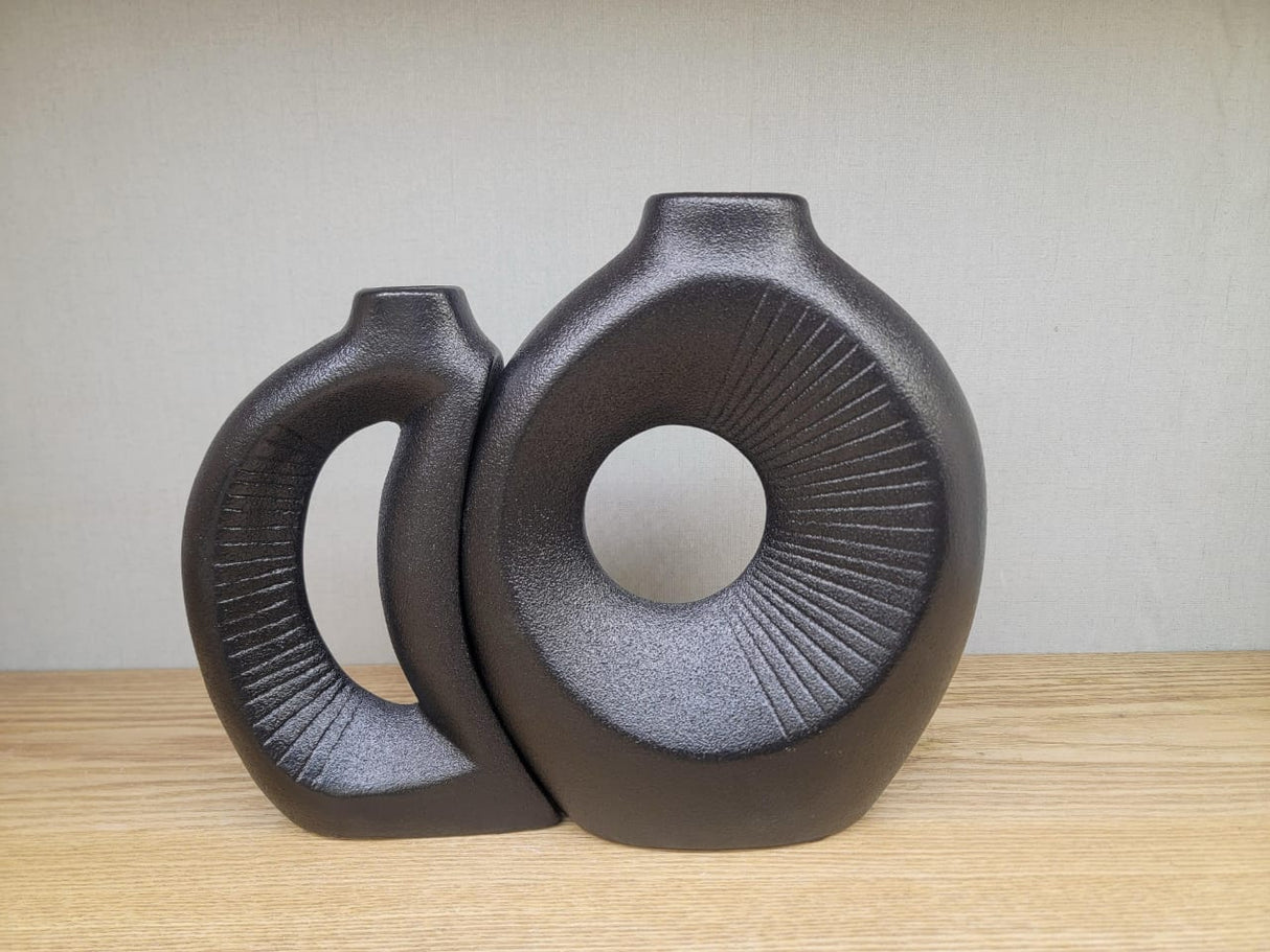 2 in 1 decorative doughnut vase