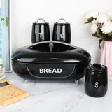Stainless Steel Bread Bin Box with 3 Airtight Canisters Set Kenya
