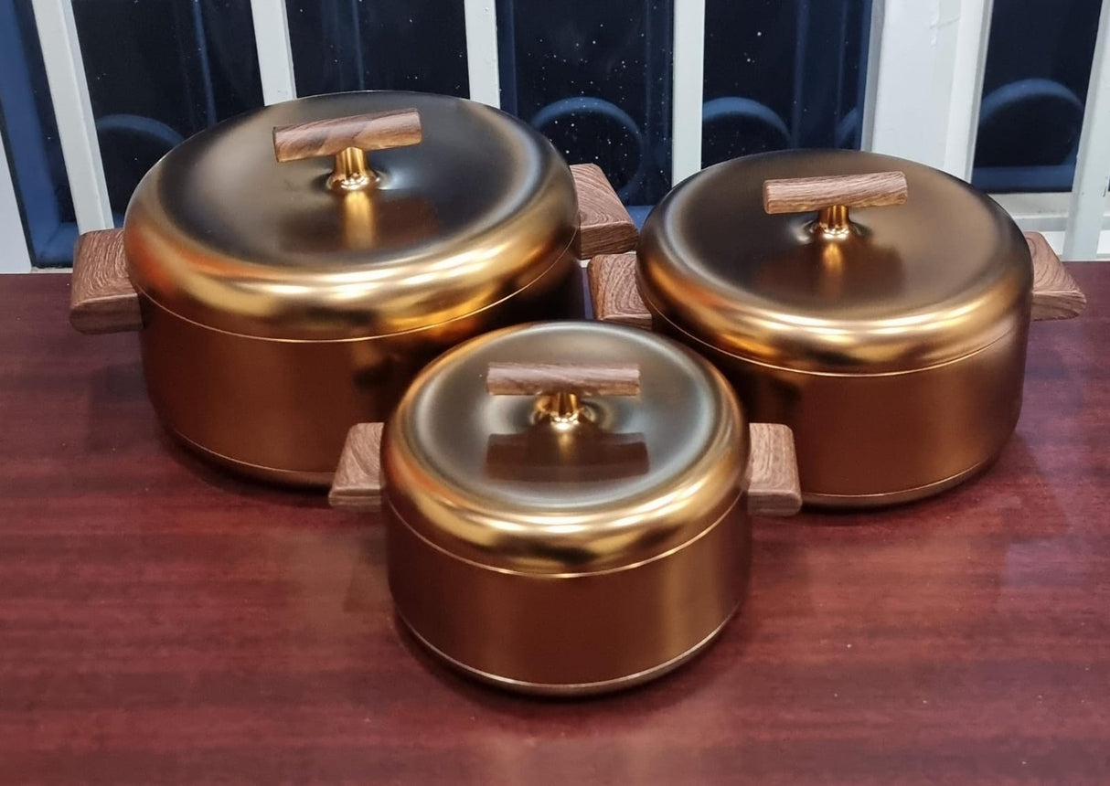 Unique Very High quality forever gold insulated hotpots