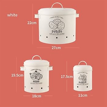 TDT-01 3pc Potato, onion, garlic 3in1 perforated storage bins