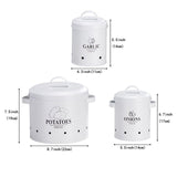 TDT-01 3pc Potato, onion, garlic 3in1 perforated storage bins