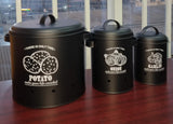 TDT-01 3pc Potato, onion, garlic 3in1 perforated storage bins