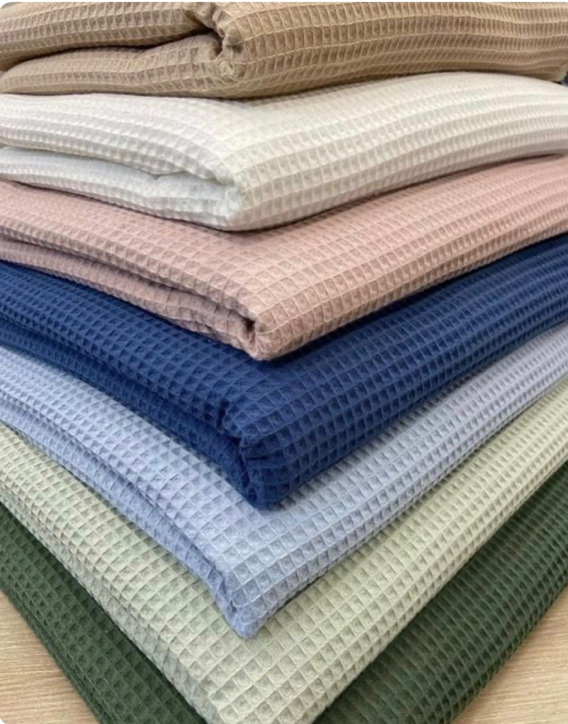 Waffle Bed Coverlet Set with pillow cases