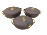 Luxurious Insulated Hotpots Food Warmer Set Oval