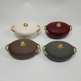 Luxurious Insulated Hotpots Food Warmer Set Oval
