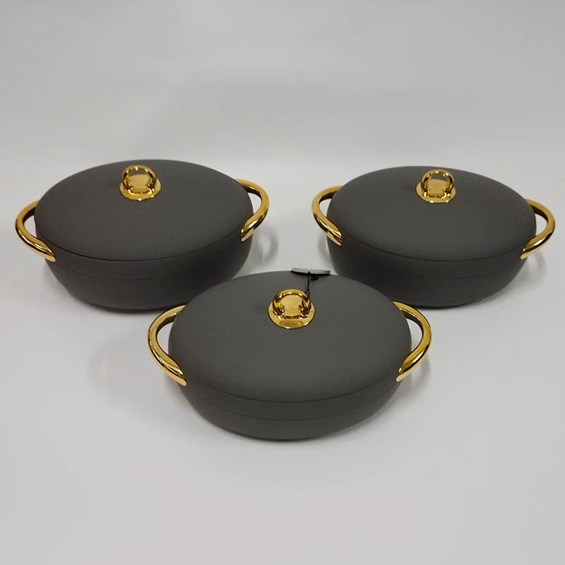 Luxurious Insulated Hotpots Food Warmer Set Oval