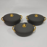 Luxurious Insulated Hotpots Food Warmer Set Oval