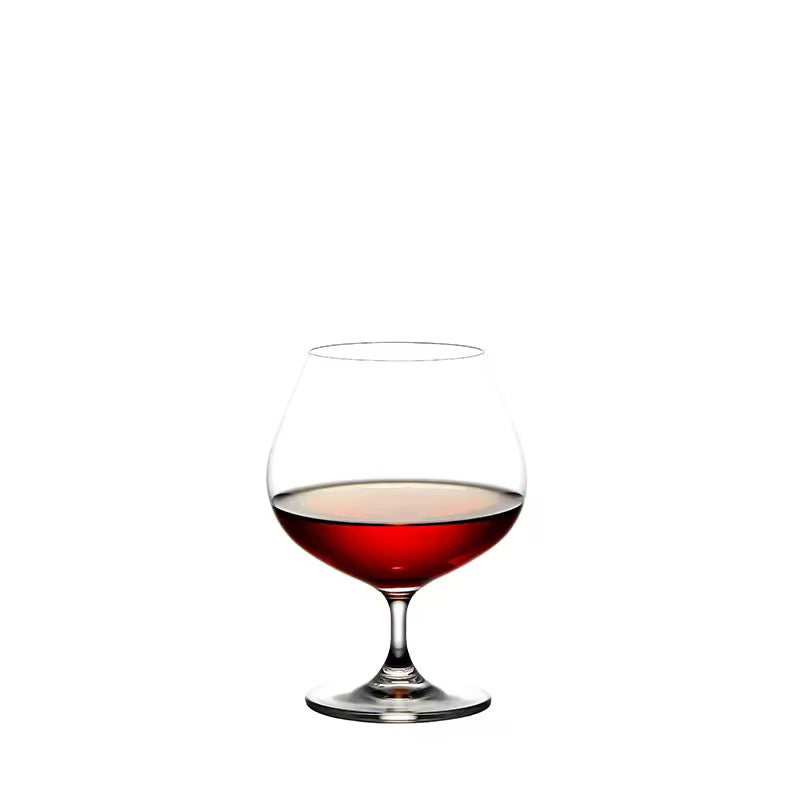 Classic Brandy Gl Set of 6, 360 ML, Non-Lead Crystal Clear, Ideal for White or Red Wine Cognac Glass