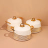 Elegant,Simple, Classic and luxury 3pcs Food Warmer HotPots