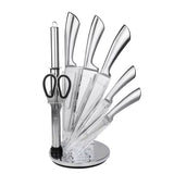 8pcs Stainless Steel Knife Set with Kitchen Scissors | Complete Kitchen Knife Set in Kenya