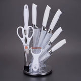 8pcs Stainless Steel Knife Set with Kitchen Scissors | Complete Kitchen Knife Set in Kenya