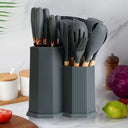 19pcs Cutlery Set with Silicone Spoon Set | Complete Kitchen Utensil Set in Kenya