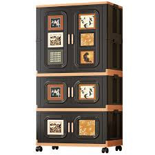 Large Capacity Foldable Wardrobe Portable Closet with Wheels | Easy-Assemble Removable Storage Cabinet for Baby, Kids & Adults