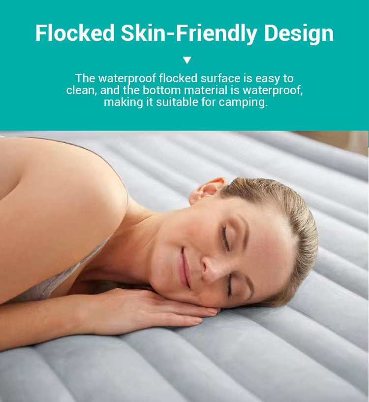 Intex Double Inflatable Mattress Airbed With in-built electric pump