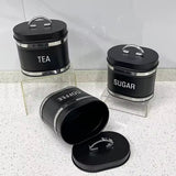 Bread Bin & 4-Piece Canister Set – Tea, Coffee & Sugar