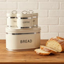 Bread Bin & 4-Piece Canister Set – Tea, Coffee & Sugar