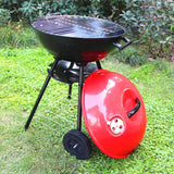 Charcoal Kettle Berbeque & BBQ Grill 44cm Portable with Wheels