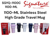 Signature SGYQ-1100C | 1100ML Stainless Steel Travel Mug – Vacuum Insulated, Leak-Proof & Colorful