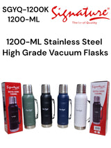 Signature SGYQ-1200K | 1200ML Stainless Steel Vacuum Flask – Heavy-Duty, Leak-Proof & Portable