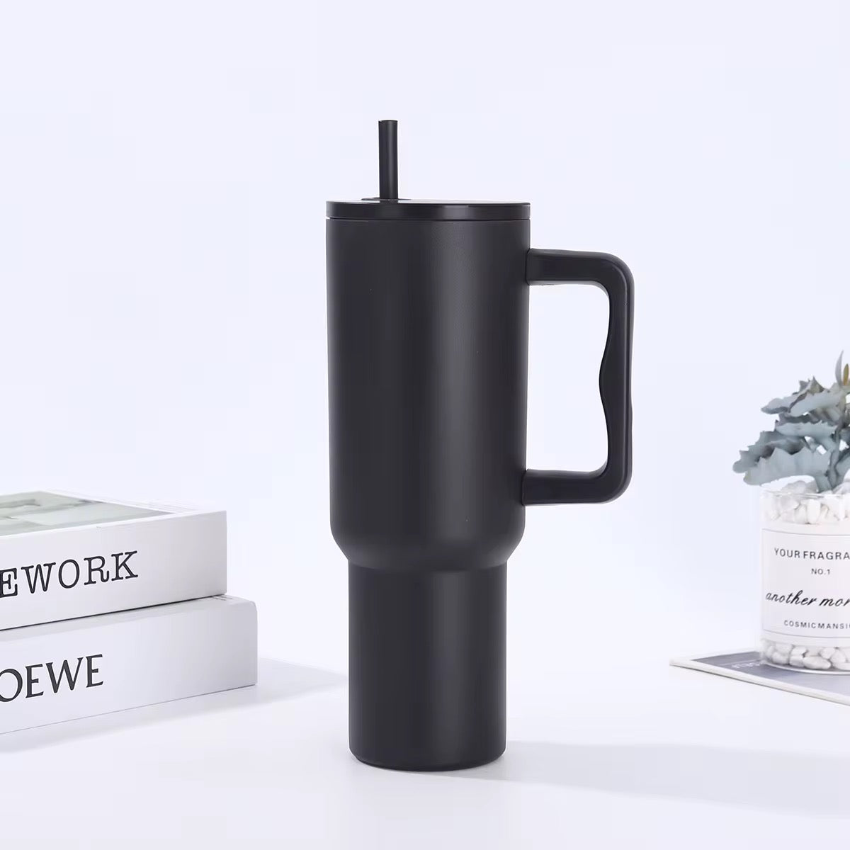 Signature SG-8285 | 1200ML Stainless Steel Travel Mug with Straw – Extra Large, Leak-Proof & Vacuum Insulated