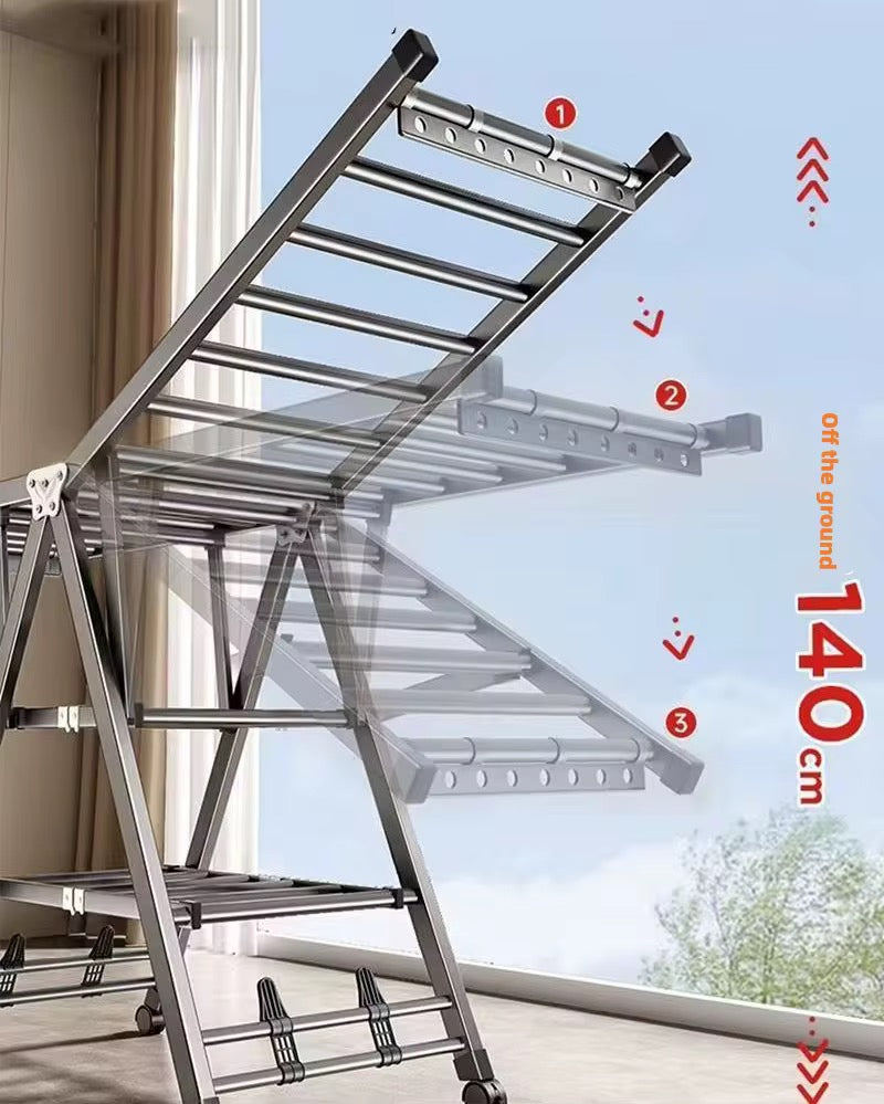 Foldable Clothes Drying Rack & Laundry Drying Rack for Indoor Outdoor Use, Cloth Drying Rack, Hanging Rack, Clothes Airer, Cloth Drying Stand, Laundry Rack