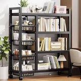 Multi-Layer Kitchen Storage Rack with Wheels  Metal Vegetable & Household Organizer