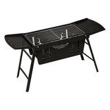 Portable Foldable Stainless Steel BBQ Choma Grill Kenya | Outdoor Charcoal Barbecue Grill 50x30cm, Foldable Camping BBQ Grill, Corrosion Resistant Braai Grill, Barbeque & Berbeque Grill with Carry Bag Kenya