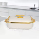4L Elegant Luxury Food Warmer Container Insulated Hot Pot for Parties & Home Use