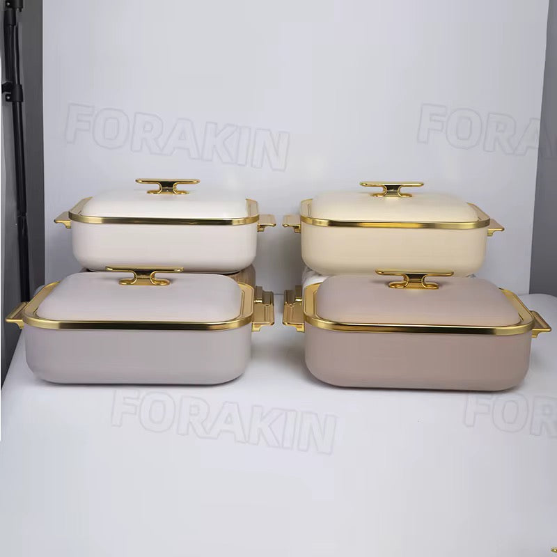 4L Elegant Luxury Food Warmer Container Insulated Hot Pot for Parties & Home Use