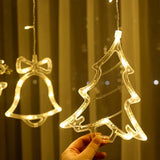 String Lights LEDs Curtain Lights, 11.5FT Christmas Decoration Window Fairy String Lights