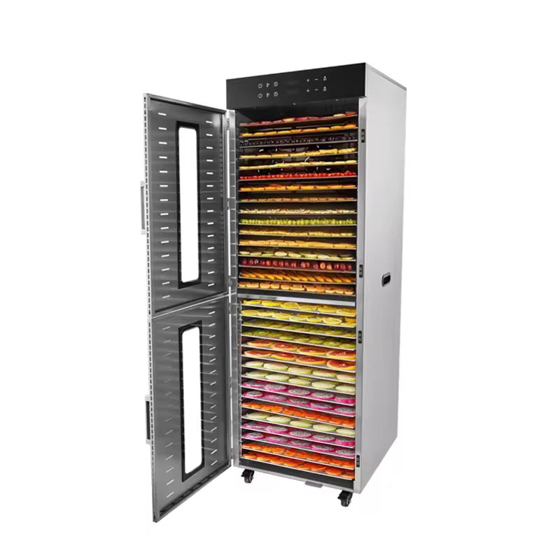 Commercial Stainless Steel Food Dehydrator Machine – Industrial Fruit, Vegetable, Meat & Biltong Dryer with Temperature Control, 24 & 36 Trays