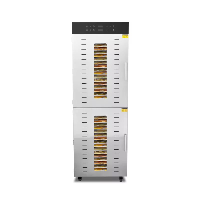 Commercial Stainless Steel Food Dehydrator Machine – Industrial Fruit, Vegetable, Meat & Biltong Dryer with Temperature Control, 24 & 36 Trays