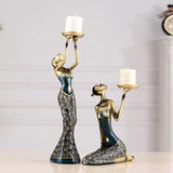 Figurines Statues Decorations Beautiful Candle Holder Decoration