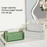 Luxury Tissue Serviette Box Wall-Mounted Acrylic Transparent Tissue Box