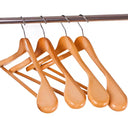Wooden Suit Clothes Hangers with Non Slip Pants Bar (10 Pack)
