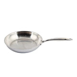 Ferronix Triply Stainless Steel Frying Pan Kenya | 22cm, 24cm, 26cm & 28cm Induction and Gas Frypan, Uncoated Heavy Duty Steel Pan