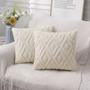 Soft Plush Velvet Pillow Covers, Large Rhombus Pattern, Bedroom Decor, Living Room Decor