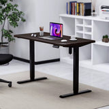 Electric Height Adjustable Computer Laptop Desk  Power Lift Sit-Stand Desk with Memory Settings – Modern Standing Desktop Table for Home Office, Bed & Sofa Multi-Purpose Ergonomic Desk