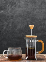 1000ml French press with heat-resistant borosilicate glass & stainless steel filter. Brew rich, smooth coffee at home, office or camp. Durable, eco-friendly.