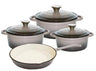 7 PCS Enamel Cast Iron Cooking Pots Set  Non-Toxic, Oven-Safe Pots for Kenyan Kitchens