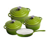 7 PCS Enamel Cast Iron Cooking Pots Set  Non-Toxic, Oven-Safe Pots for Kenyan Kitchens