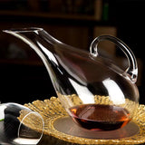 Luxury Crystal Glass Decanter Set with 6 Red Wine Glasses | Elegant Dinner & Barware Gift Set