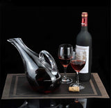 Luxury Crystal Glass Decanter Set with 6 Red Wine Glasses | Elegant Dinner & Barware Gift Set