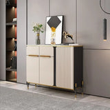 Elegant Multi-Functional Storage Cabinet Shoe Organizer, Makeup Display, Wine & TV Console Entry Way Buffet Table
