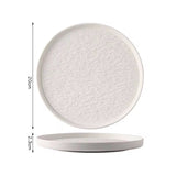 6 Piece 10.5 Inch Rock Glazed Ceramic Dinner Plates Set Microwave Dishwasher Safe