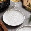 6 Piece 10.5 Inch Rock Glazed Ceramic Dinner Plates Set Microwave Dishwasher Safe