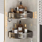 Multifunctional  Aluminum Bath Towel Shelf Storage Rack Set Bathroom Storage Rack
