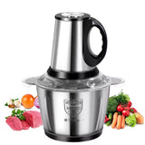 Stainless Steel Meat Blender Meat Mincer Grinder Electric Food Chopper For Meat Vegetables Fruits Nuts With 4 Sharp Blades, Meat Grinders With Bowl Heavy For Kitchen
