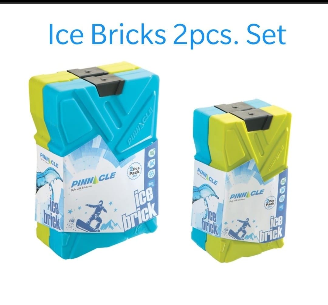 Cooler Set: Pinnacle Compact Cooler Box 10L and Ice Bricks Set of 2