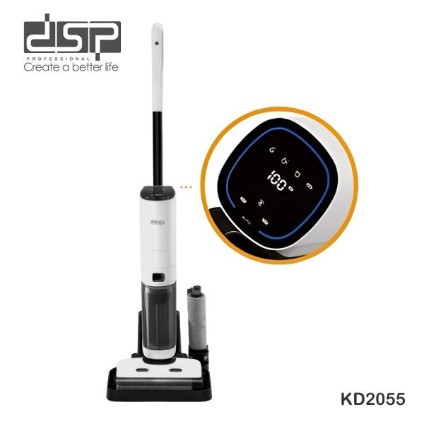 DSP Cordless 3-in-1 Shampooer Cleaner – Vacuum, Wash & Self-Clean – 21.6V, 178W, 1000ml Tank | BLDC Motor, LED Display